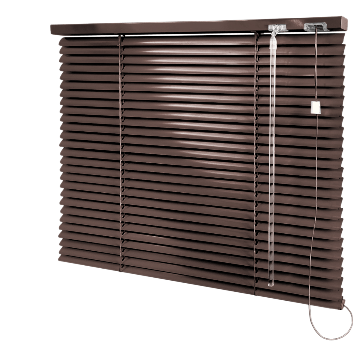 Persiana Horizontal Alumínio Marrom Coleção 25mm Cor 060