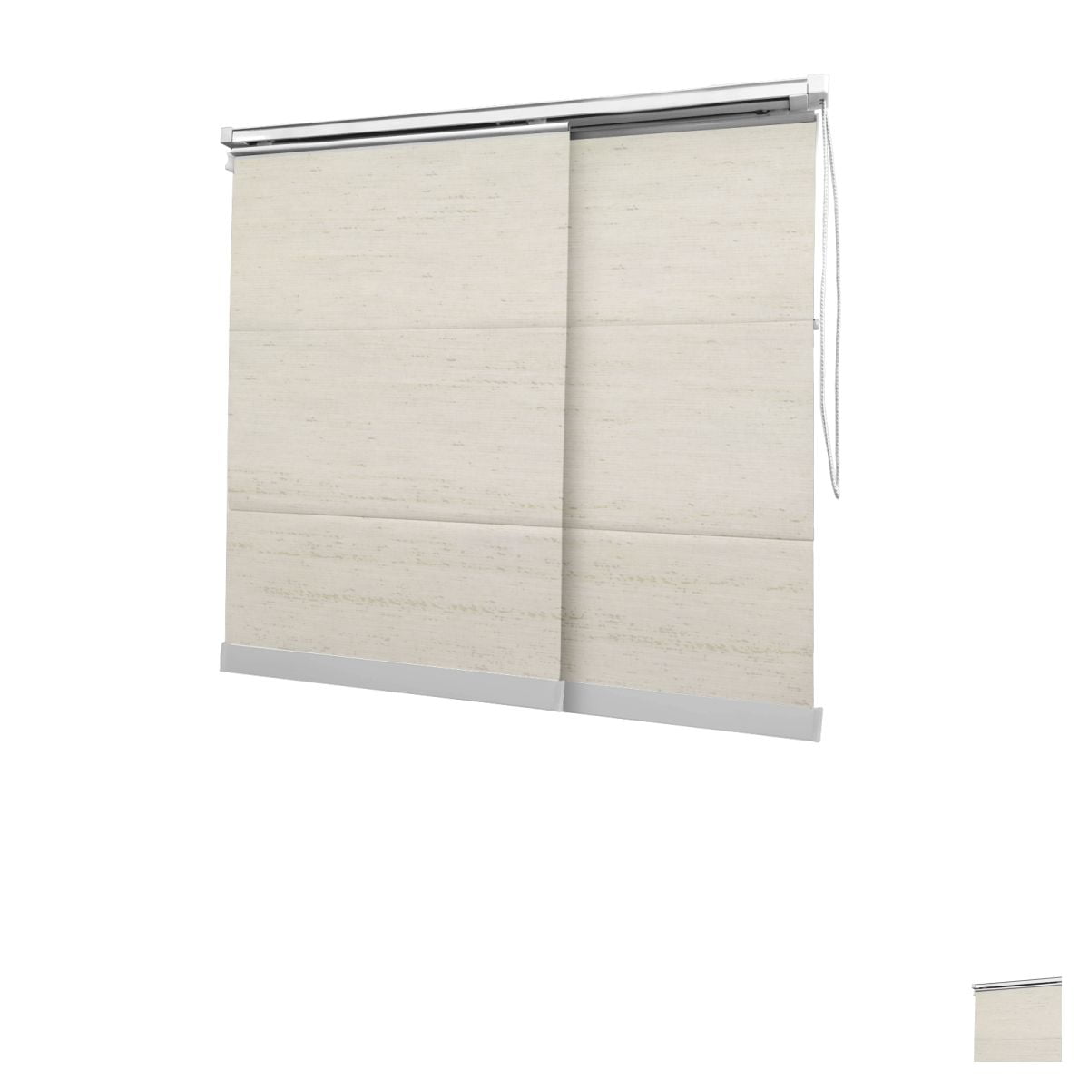 Cortina Painel Natural Tecido Translúcido Coleção Viena Cor Light Linen
