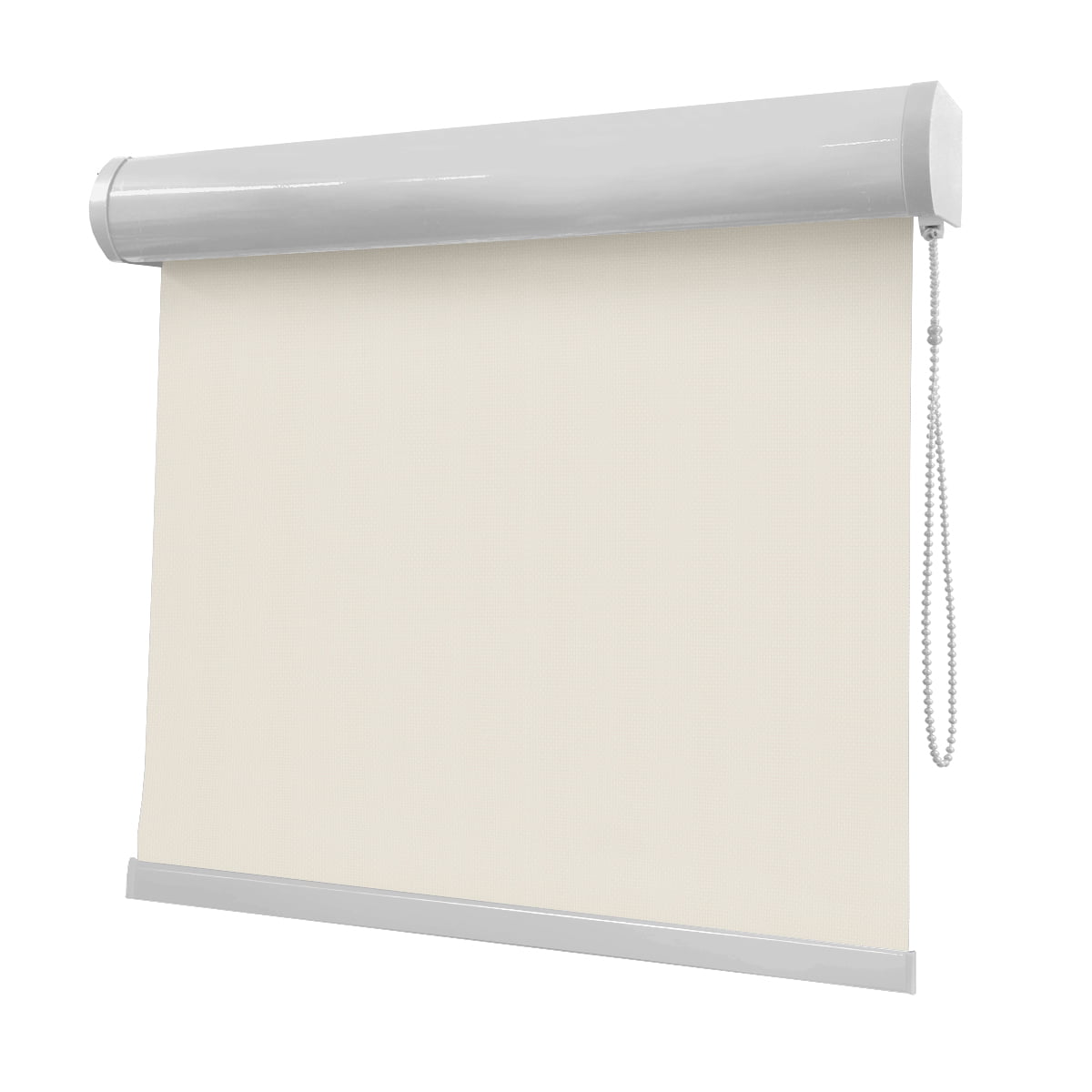 Cortina Rolô Off White Tecido Blackout Coleção Pinpoint Cor Off White