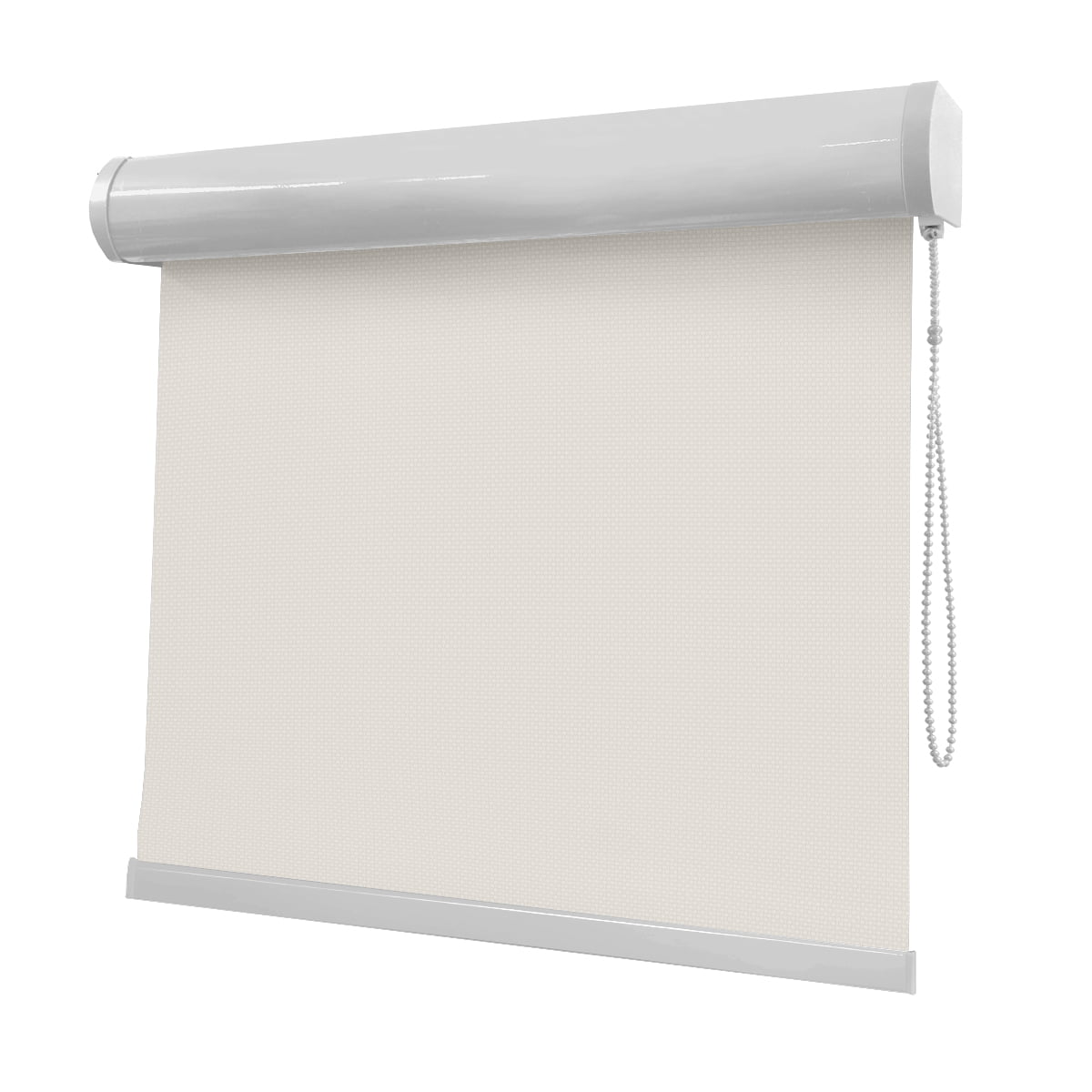 Cortina Rolô Off White Tecido Tela Solar Coleção Screen 1% Cor White