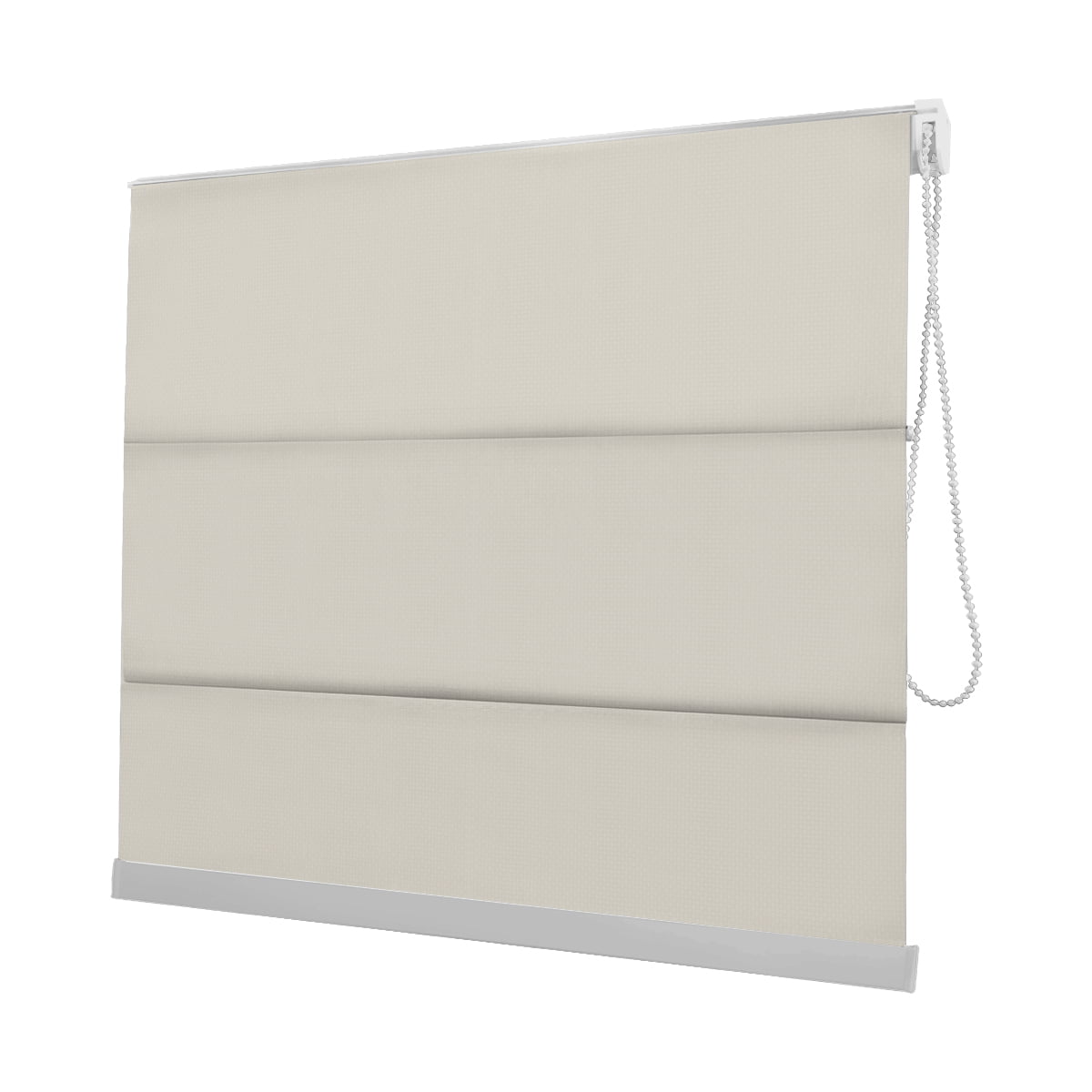 Cortina Romana Off White Tecido Blackout Coleção Pinpoint Cor Off White