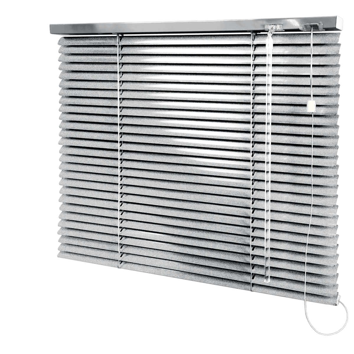 Persiana Horizontal Alumínio Prata Coleção 25mm Cor 110