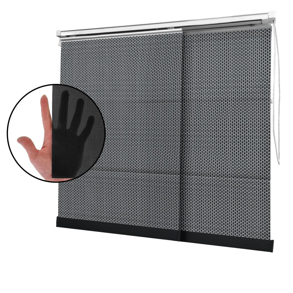 Cortina Painel Preta Tecido Tela Solar Coleção Screen 5% Cor Preto