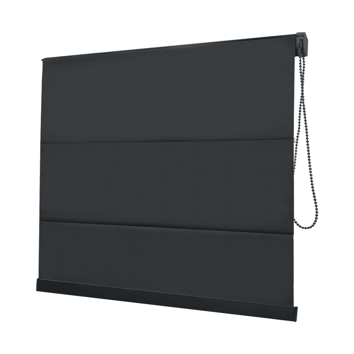 Cortina Romana Preta Tecido Blackout Coleção Pinpoint Cor Black