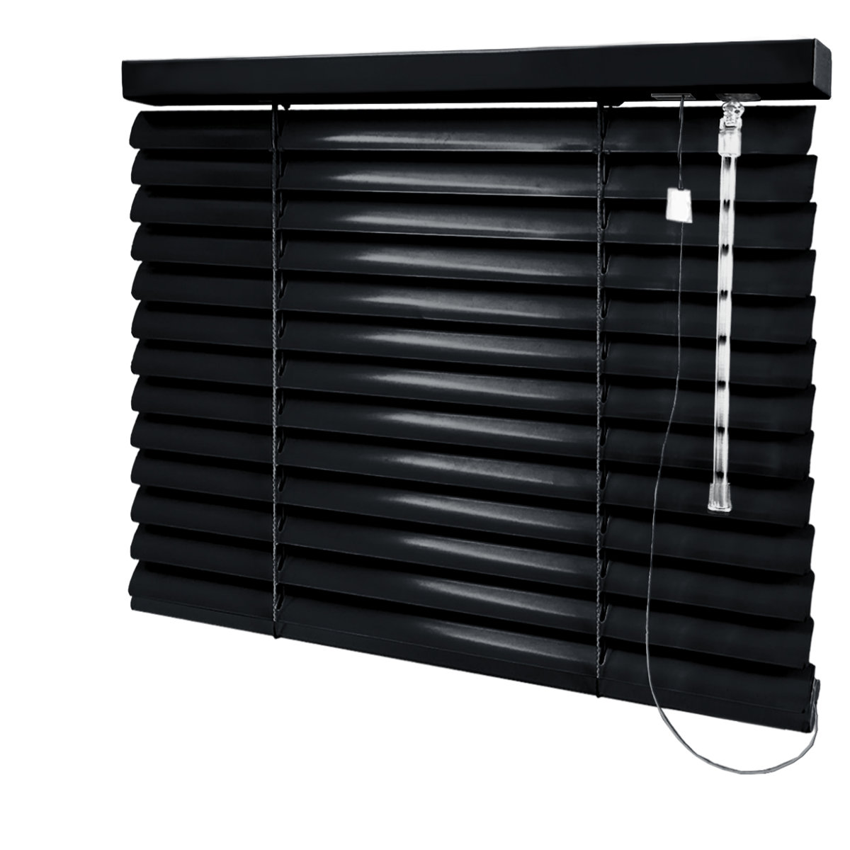 Persiana Horizontal Alumínio Preta Coleção 50mm Cor 233