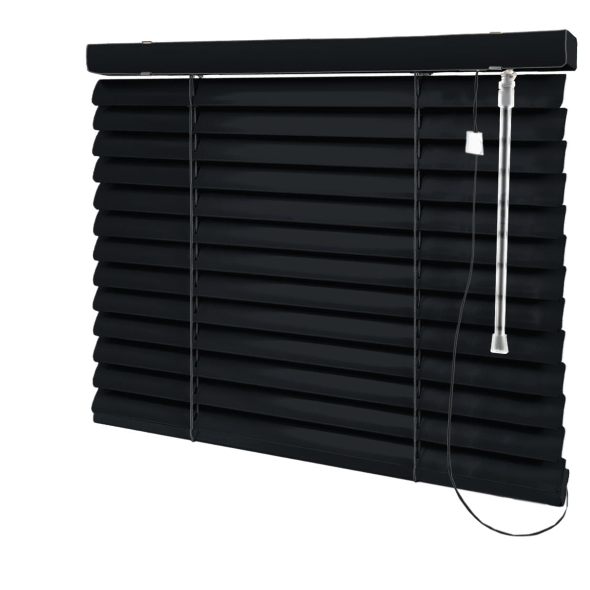 Persiana Horizontal Pvc Preta Coleção Basic Cor Preto