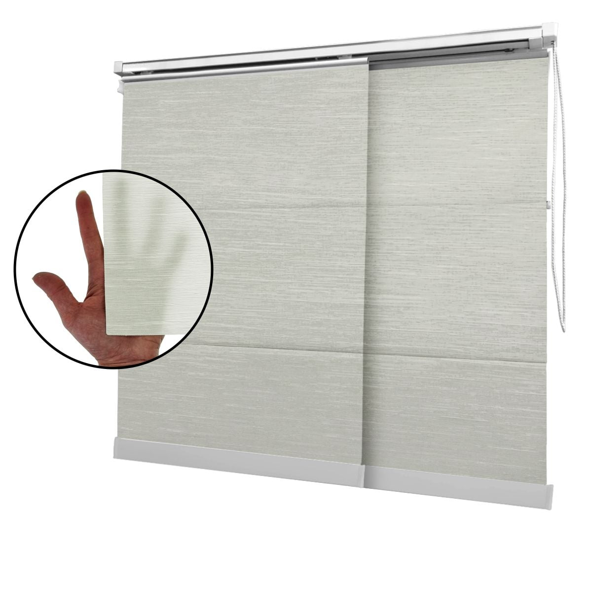 Cortina Painel Verde Tecido Translúcido Coleção Nápoles Cor Light Green