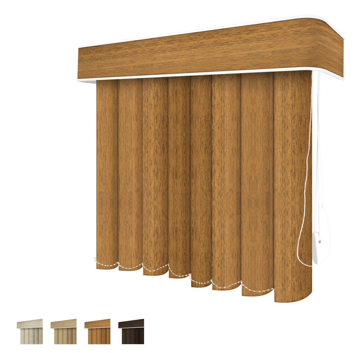 Persiana Vertical PVC Coleção Novowood