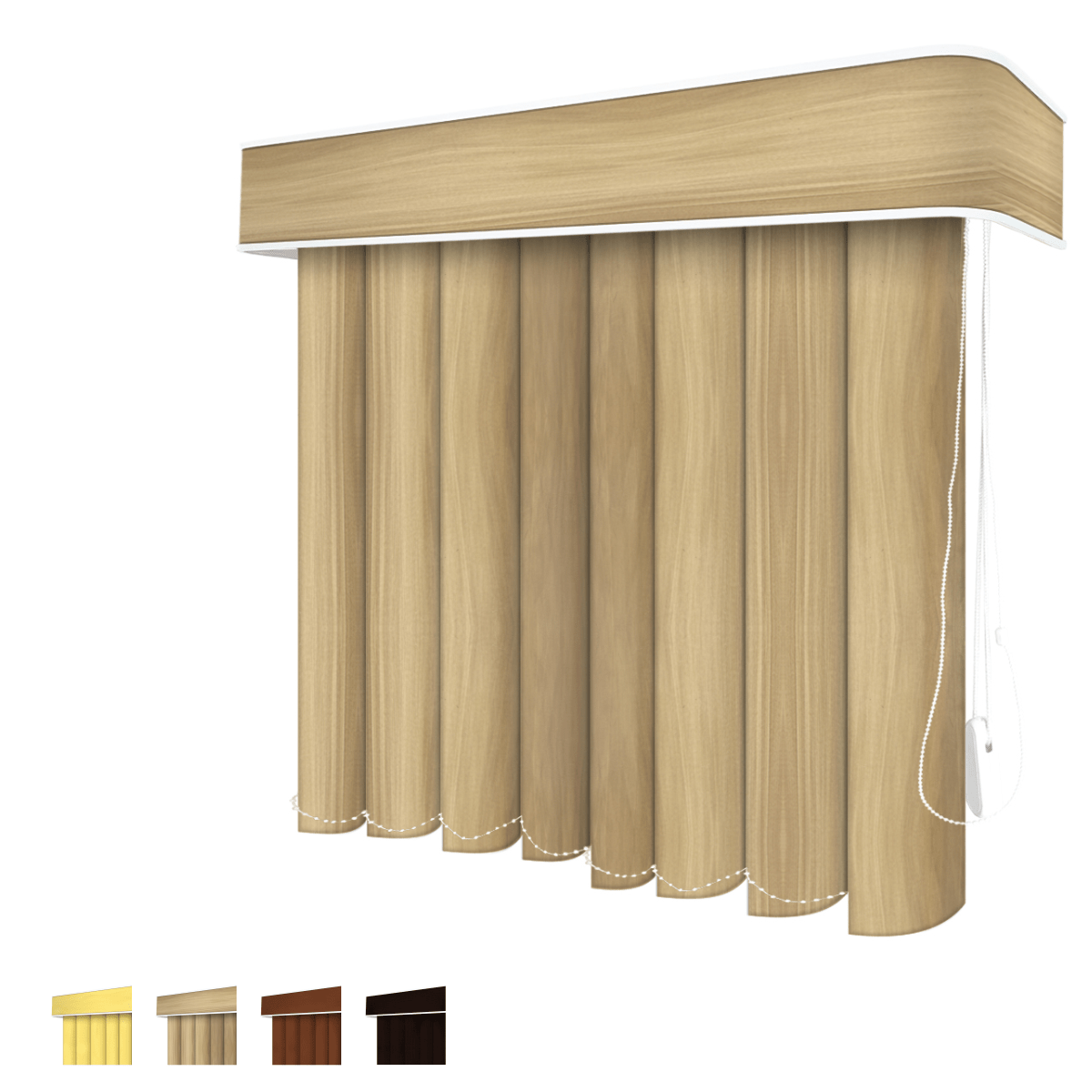 Persiana Vertical Pvc Madeira