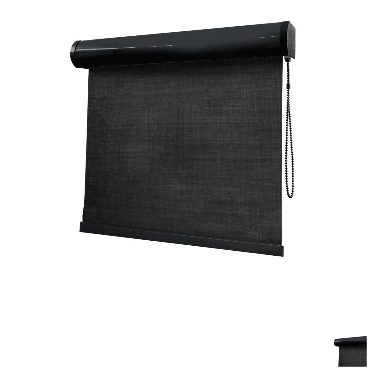 Cortina Rolô Preta Tecido Blackout Coleção Shantung Cor Black