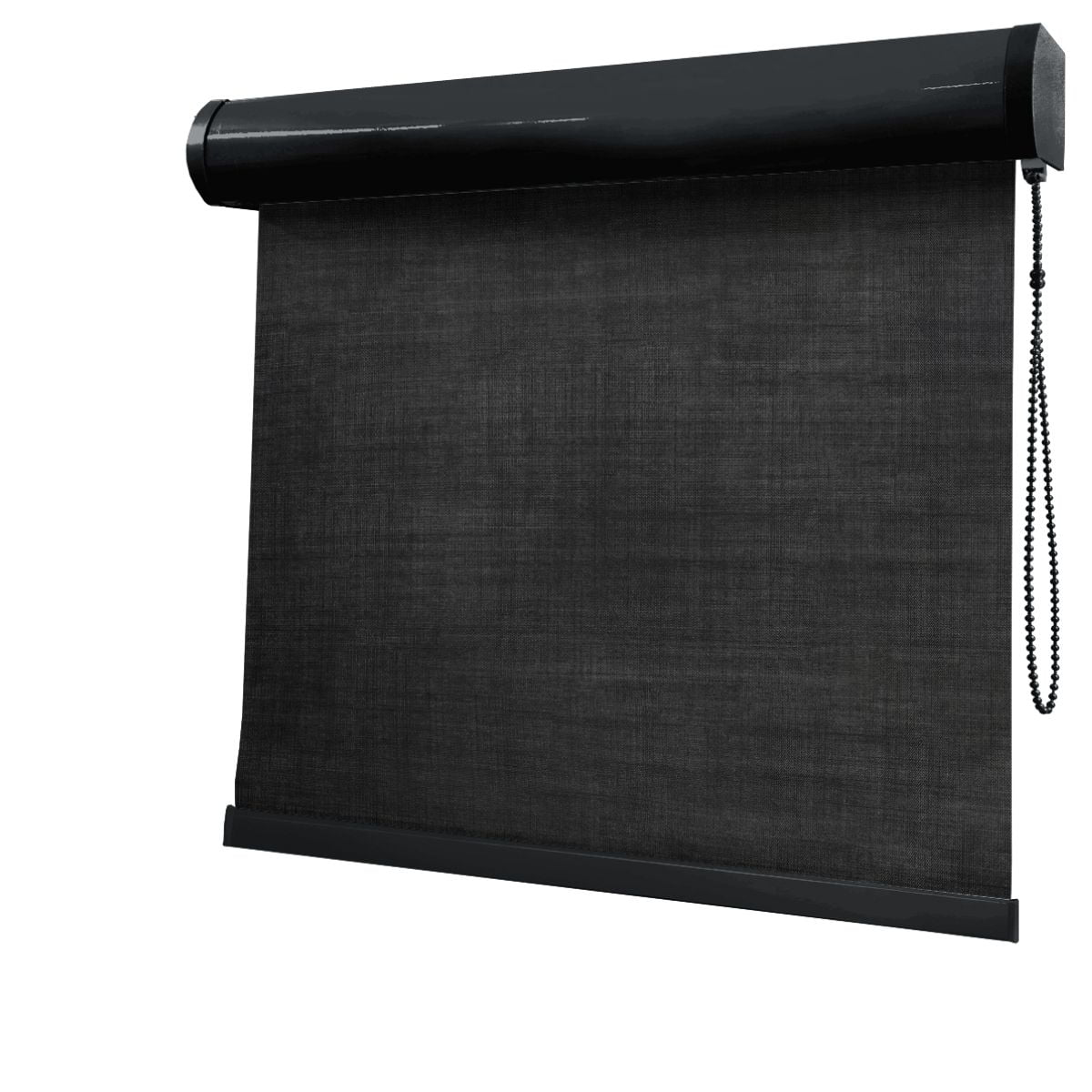 Cortina Rolô Preta Tecido Blackout Coleção Shantung Cor Black