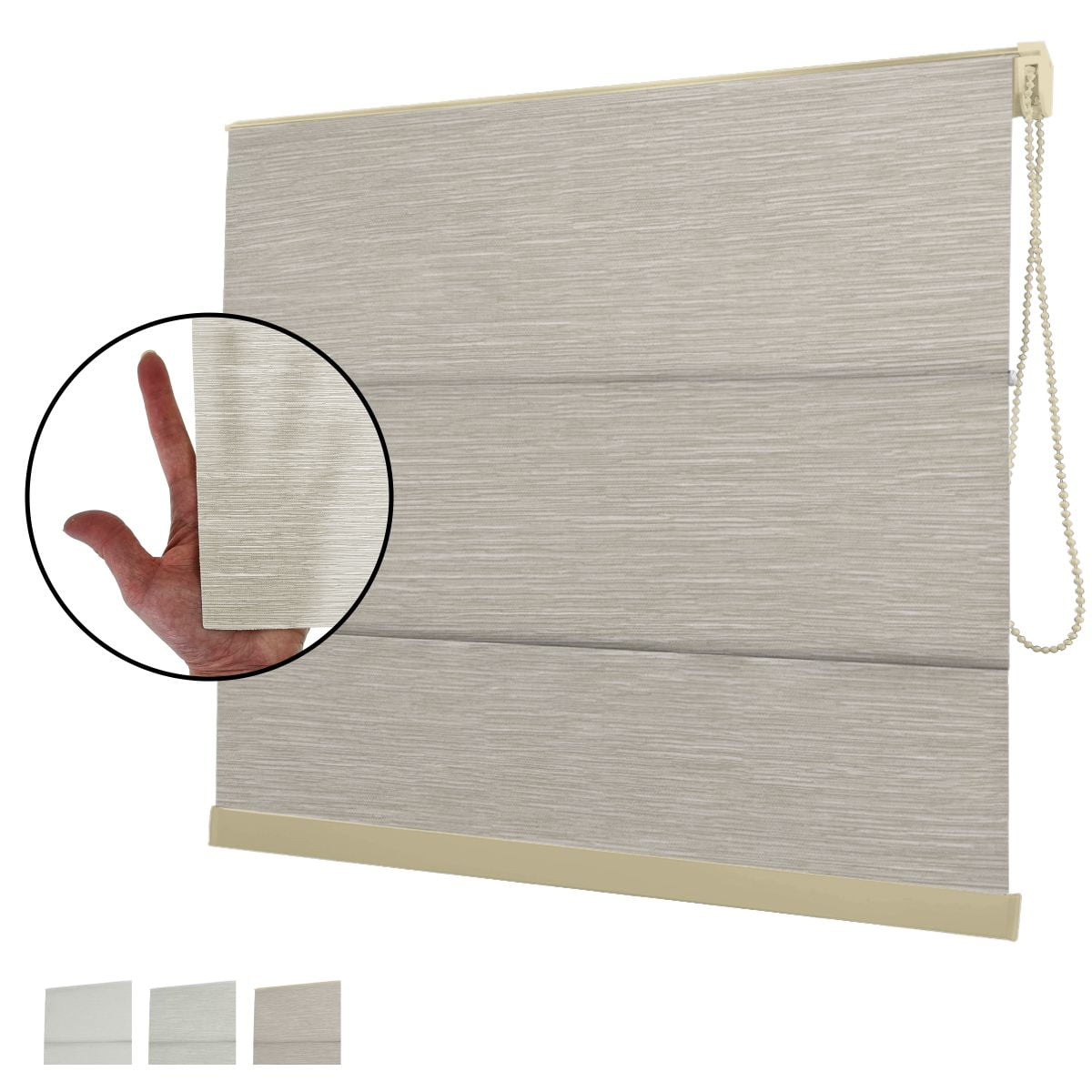 Cortina Romana Tecido Nápoles