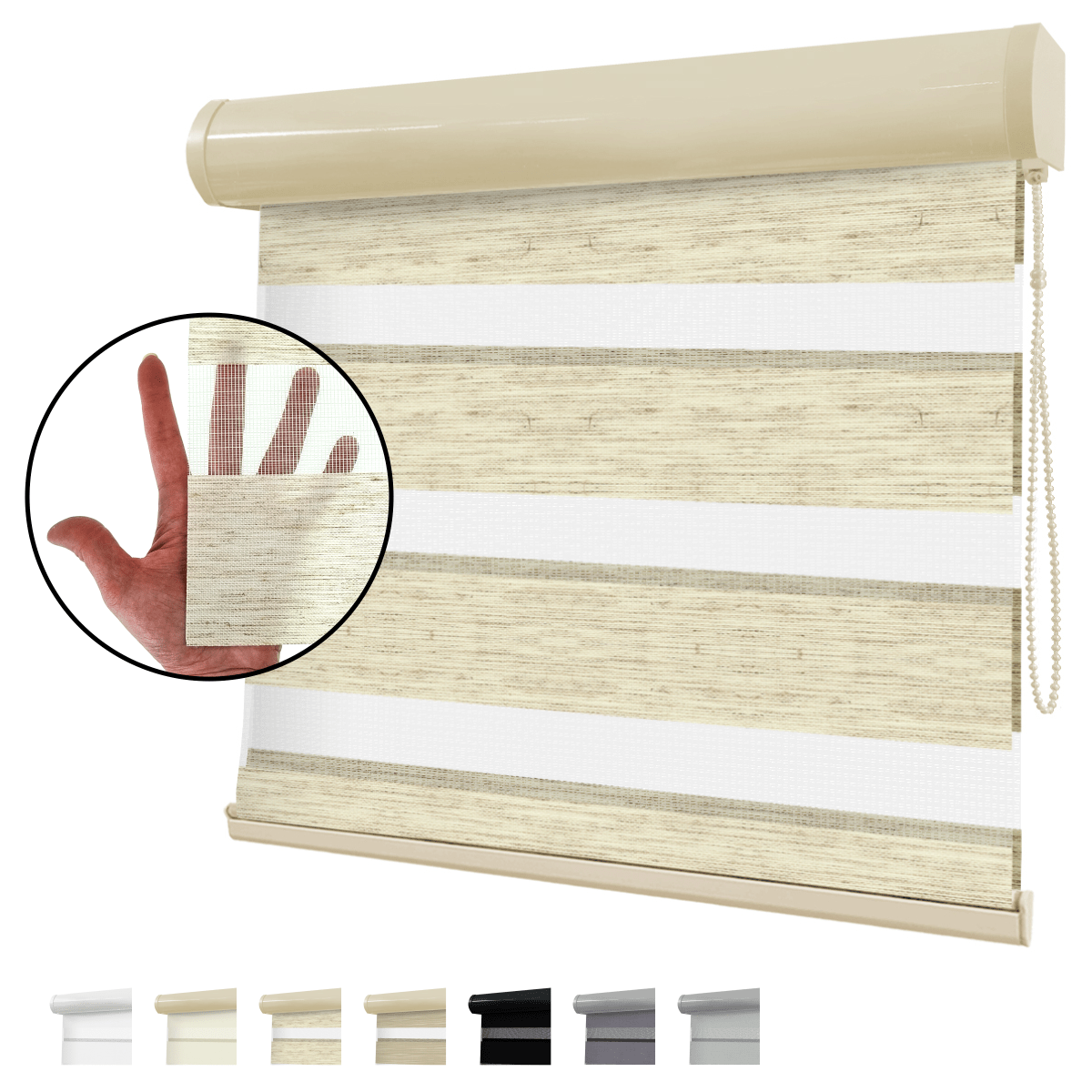 Cortina Rolô Double Vision Tecido AM