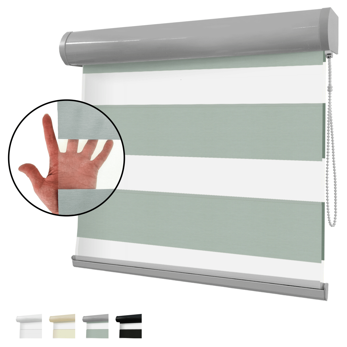 Cortina Rolô Double Vision Tecido Enger