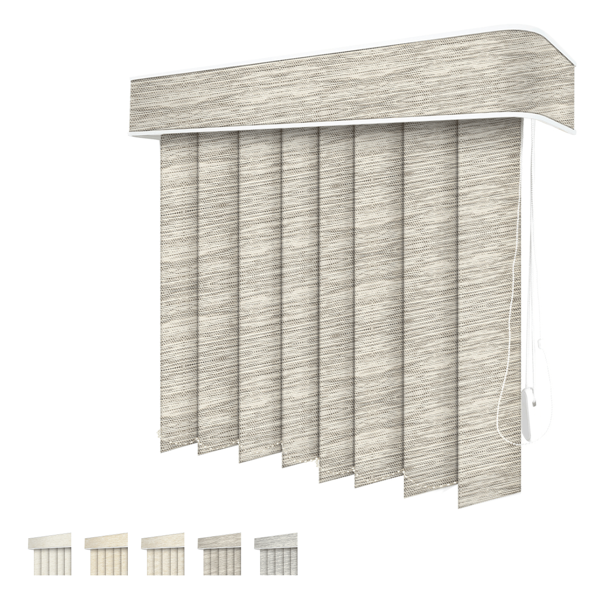 Persiana Vertical Tecido Papyrus BK