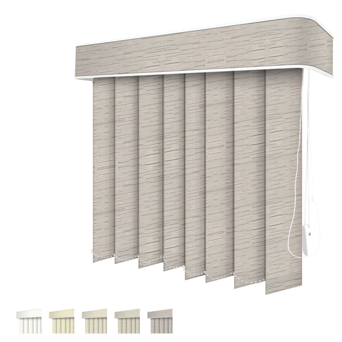 Persiana Vertical Tecido Prestige Blackout