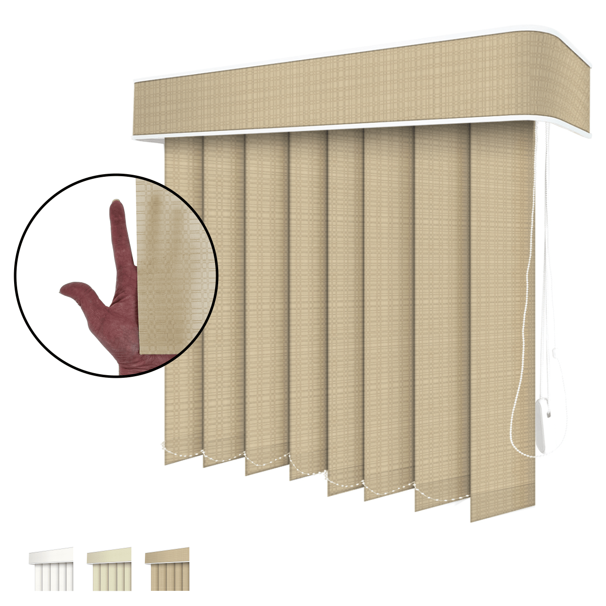 Persiana Vertical Tecido Lumiere