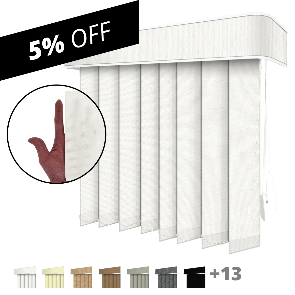 Persiana Vertical Tecido Nuance