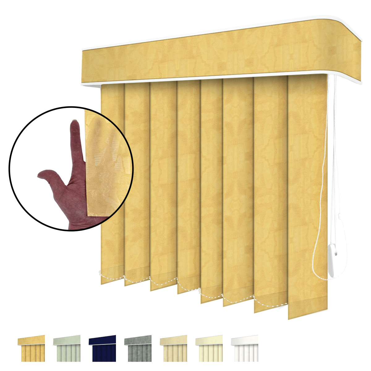 Persiana Vertical Tecido Vitral