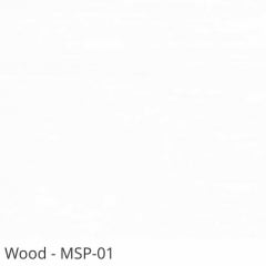 Persiana Horizontal Madeira Branca Coleção Sintética 50mm com Pintura Especial Wood Cor MSP-01