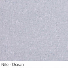 Cortina Rolô Azul Tecido Translúcido Coleção Nilo Cor Ocean