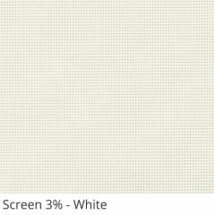 Cortina Rolô Off White Tecido Tela Solar Coleção Screen 3% Cor White
