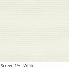 Cortina Rolô Off White Tecido Tela Solar Coleção Screen 1% Cor White