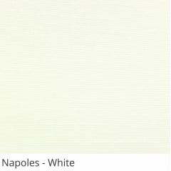 Cortina Romana Branca Tecido Translúcido Coleção Nápoles Cor White