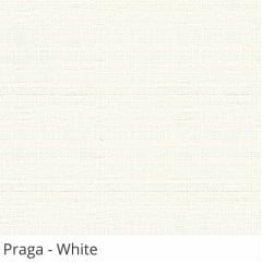 Cortina Romana Branca Tecido Translúcido Coleção Praga Cor White