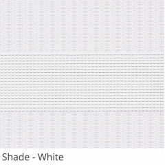 Cortina Rolô Double Vision Branca Tecido Translúcido Coleção Shade Cor White