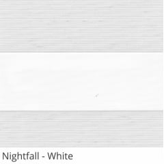 Cortina Rolô Double Vision Branca Tecido Semi Blackout Coleção Nightfall Cor White