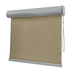 Cortina Rolô Bege Tecido Blackout Coleção Picasso Cor Beige