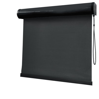 Cortina Rolô Blackout Preta Denver - 1,00m larg x 1,00m alt - PRONTA ENTREGA