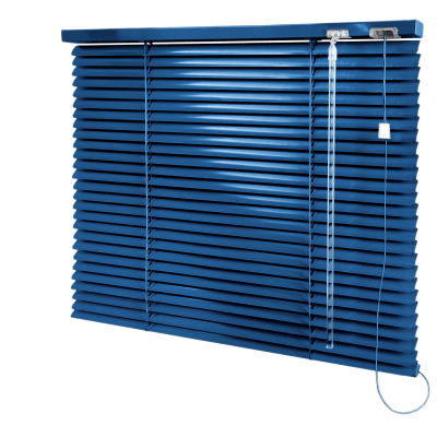 Persiana Horizontal Alumínio Azul Escuro Coleção 25mm Cor 057 - 1,30m larg x 1,70m alt - Pronta Entrega