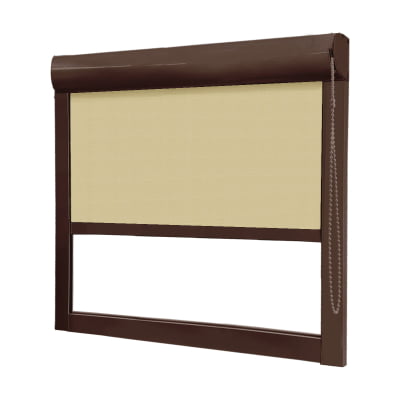 Cortina Rolô Blackout Caixa Box Tecido Pinpoint