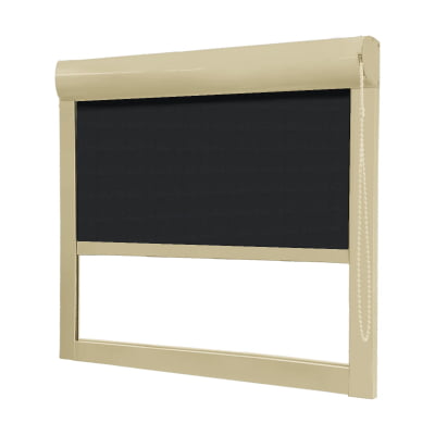 Cortina Rolô Blackout Caixa Box Tecido Pinpoint