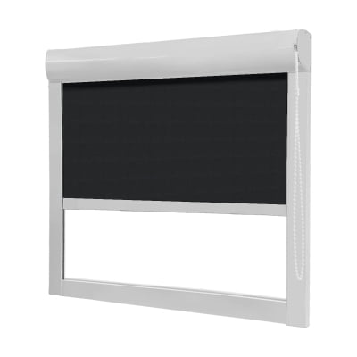 Cortina Rolô Blackout Caixa Box Tecido Pinpoint