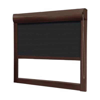 Cortina Rolô Blackout Caixa Box Tecido Pinpoint