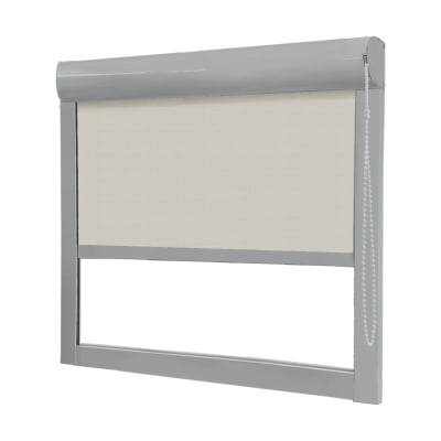 Cortina Rolô Blackout Caixa Box Tecido Pinpoint