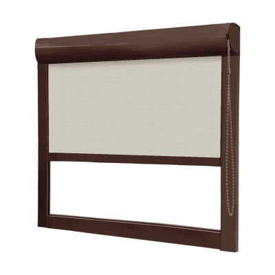 Cortina Rolô Blackout Caixa Box Tecido Pinpoint