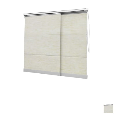 Cortina Painel Natural Tecido Blackout Coleção Linho Cor Mescla