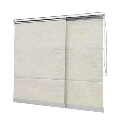Cortina Painel Natural Tecido Blackout Coleção Linho Cor Mescla