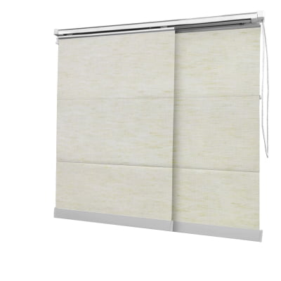 Cortina Painel Natural Tecido Blackout Coleção Linho Cor Mescla