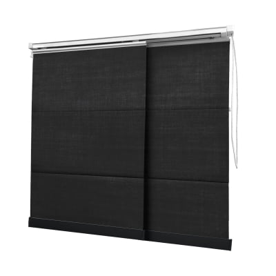 Cortina Painel Preta Tecido Blackout Coleção Shantung Cor Black