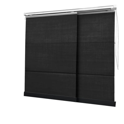Cortina Painel Preta Tecido Blackout Coleção Shantung Cor Black