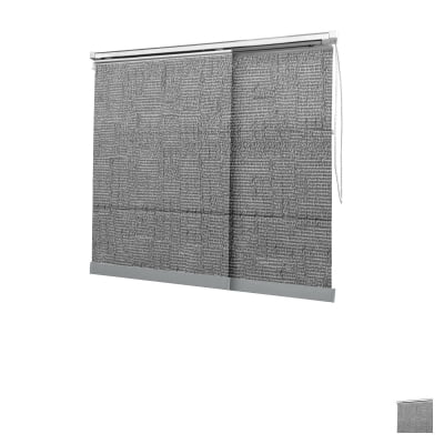 Cortina Painel Cinza Tecido Translúcido Coleção TJ 4288 Cor Grey