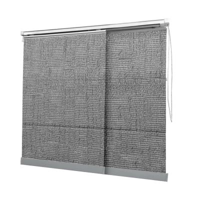 Cortina Painel Cinza Tecido Translúcido Coleção TJ 4288 Cor Grey