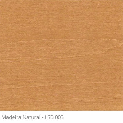 Persiana Horizontal 50mm Madeira Natural com Fita Decorativa