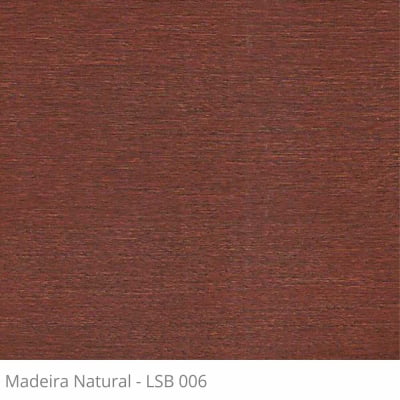 Persiana Horizontal 50mm Madeira Natural com Fita Decorativa