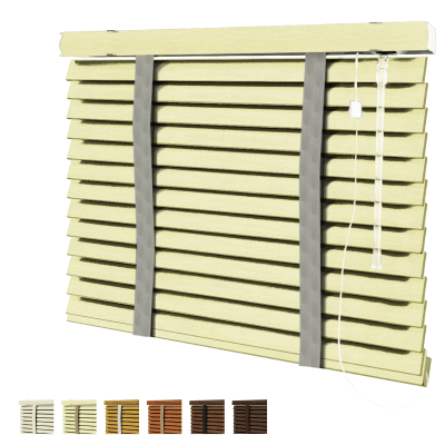 Persiana Horizontal 50mm Madeira Sintética Pintura Ranhuras com Fita Decorativa Persiana Horizontal 50mm Madeira Sintética Pintura Ranhuras com Fita Decorativa